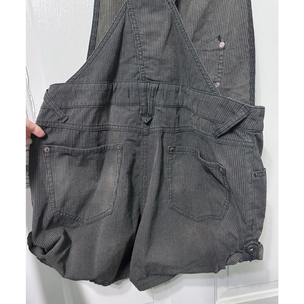 NWT Free People Charcoal Cotton Overall Shorts Size 6 - Picture 5 of 10